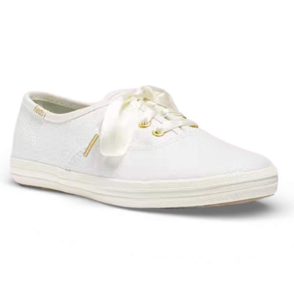 Kate Spade X Keds Champion Glitter Sneakers With Satin Laces